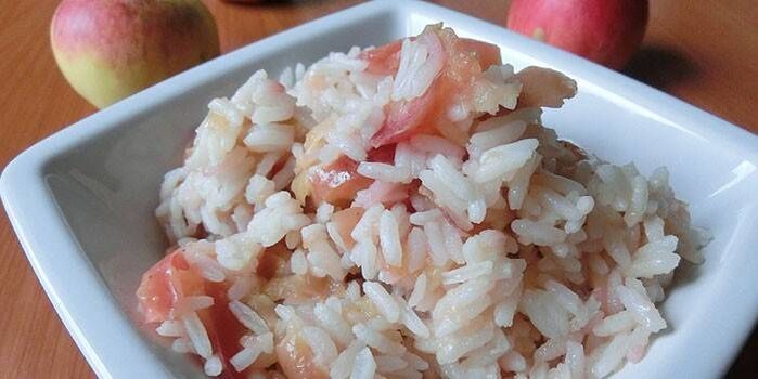 rijst met appel als dieet